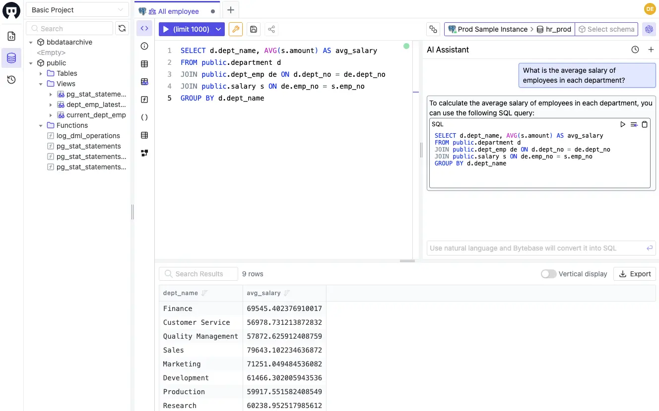 Bytebase-instance